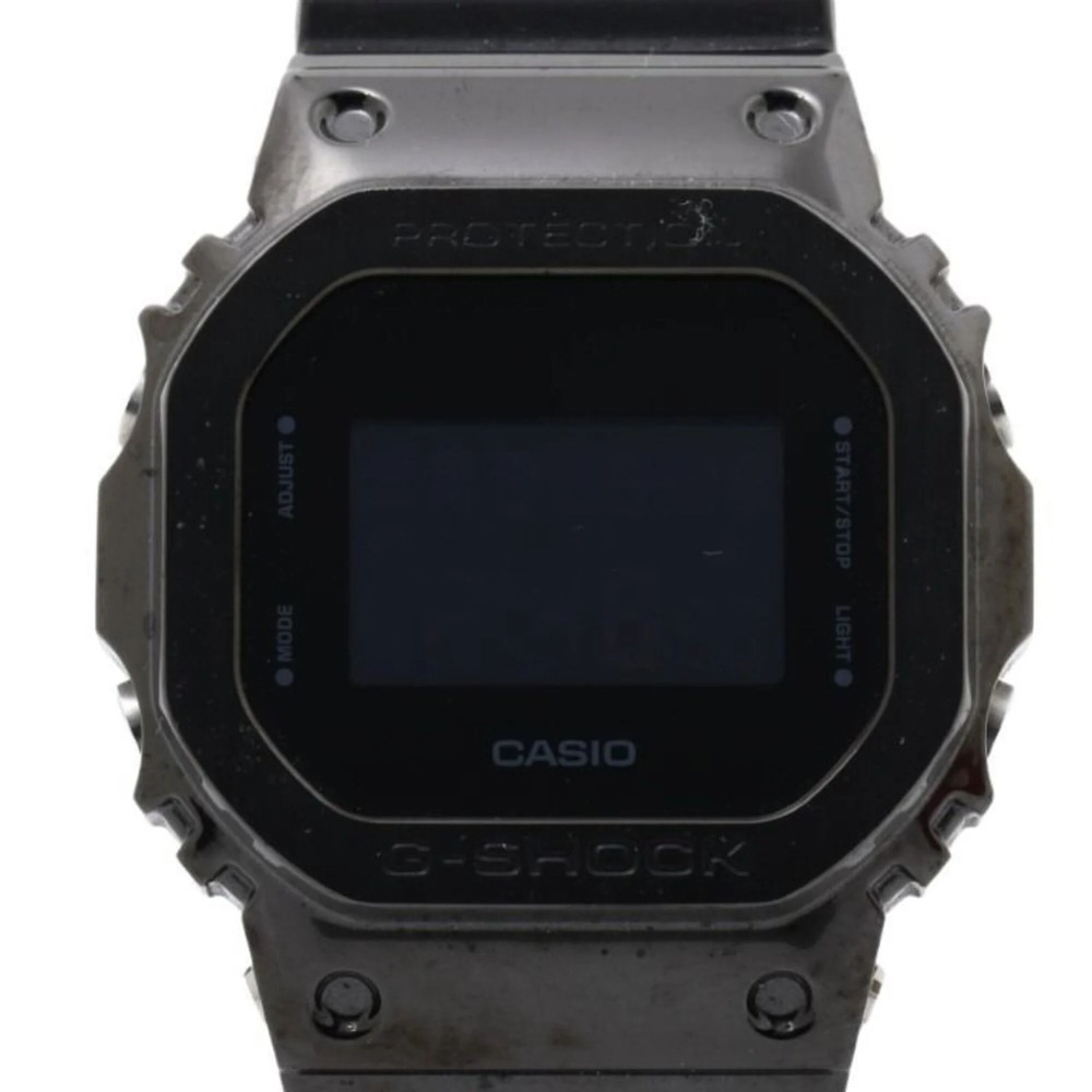 CASIO G-SHOCK DIGITAL 5600 SERIES GM-5600B-1JF Black Stainless Steel Resin Me...
